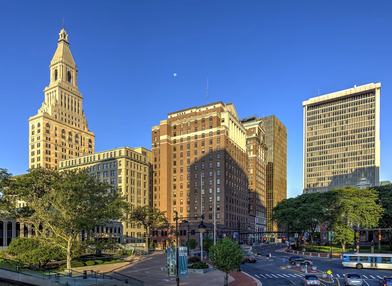 Downtown Hartford, a Hartford County, CT landmark